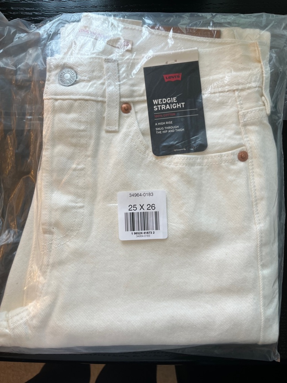 Levi's Wedgie Straight Ankle Women’s Jeans - size 25 NWT - Picture 3 of 7
